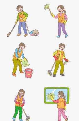 打掃衛生 卡通圖片_打掃衛生 卡通素材_打掃衛生 卡通模板下載-VIP素材_第2頁
