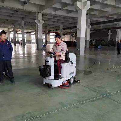 倉庫地面清潔手推式洗地機L520BT 優尼斯超市商場保潔用掃地機